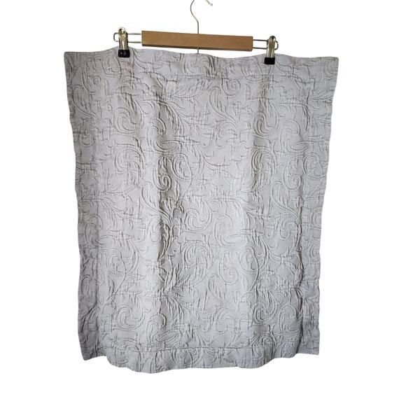 FRONTGATE Gray Resort Tile Matelasse STANDARD Egyptian Cotton Pillow Sham Set/ 2 - Picture 1 of 10